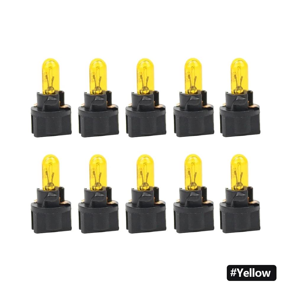 10 шт. T5 SMD LED Автомобильная лампа Автомобили Светодиод Измерительный прибор Панель приборов Лампочки Авто Внутренний Индикаторная лампа
