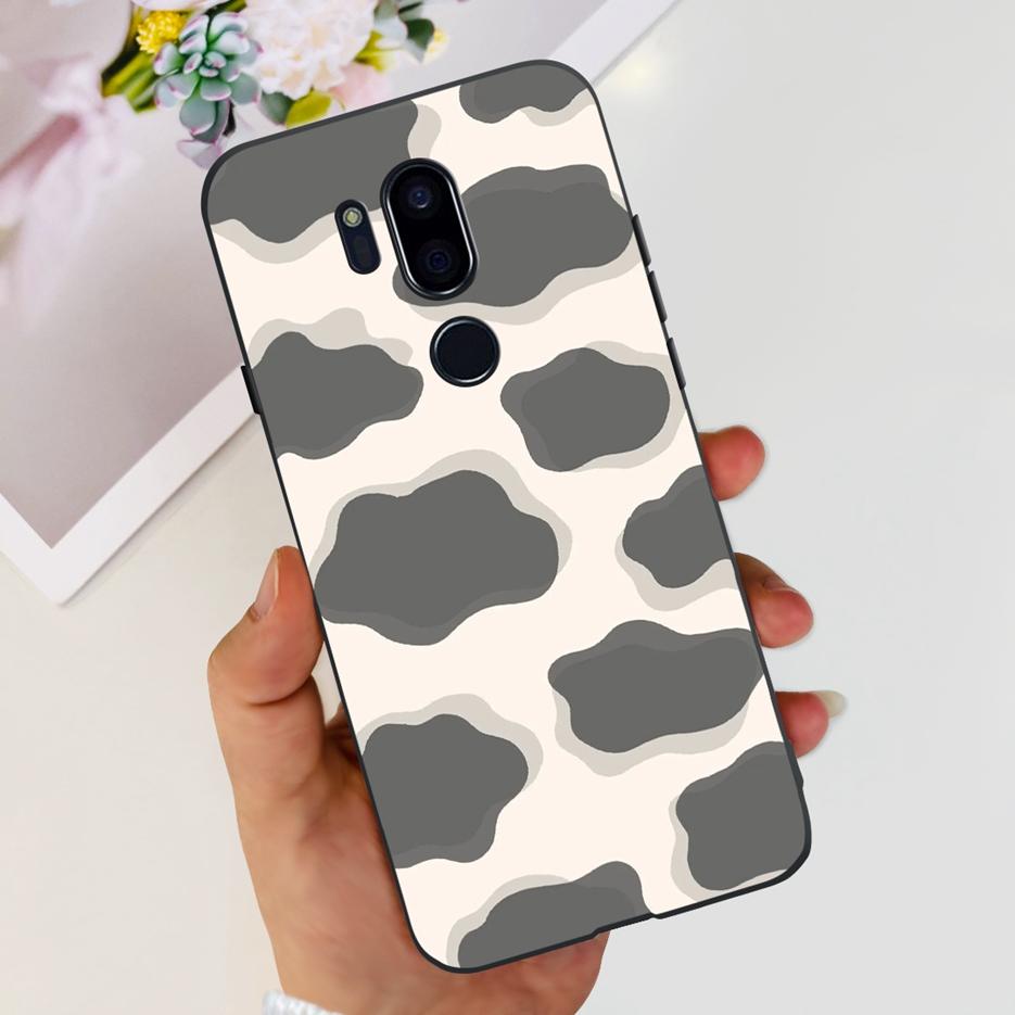 For LG G7 thinQ Case G710EM LM-G710 G710 Luxury Painted Cover Soft Silicone Phone Cases For LG G7 ThinQ Back Covers 6.1'' Bumper