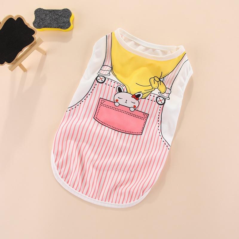 Thin Spring Puppy Dog Vest Teddy Cat Pet Clothes Cat Summer Magic Fight Small Puppy Bigbear Summer Clothes