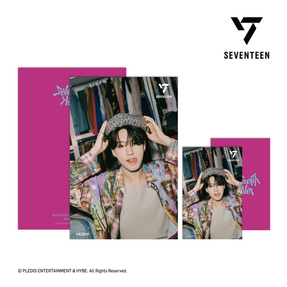 Seventeen 3D фотолентикулярная почтовая открытка + 1 фотокарточка SEVENTEENTH HEAVEN AM 5 26 Ver