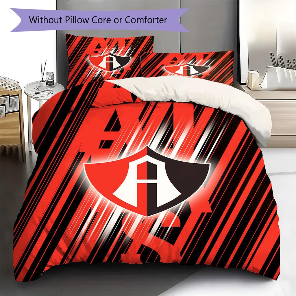 Atlas FC Pattern Bedding Set Quilt Cover Pillowcase Home Decor Gift (1 * duvet cover + 2 * pillowcase, without core)