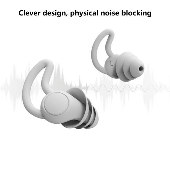 1 комплект берушей 3 слоя звукоизоляции силиконовые беруши для плавания и подводного плавания с коробкой для хранения для вечеринки у бассейна