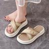 EVA Thick-soled Cool Slippers Women's Summer Fashion Outer Wear Stepping On Shit Feeling One-word Sandals
