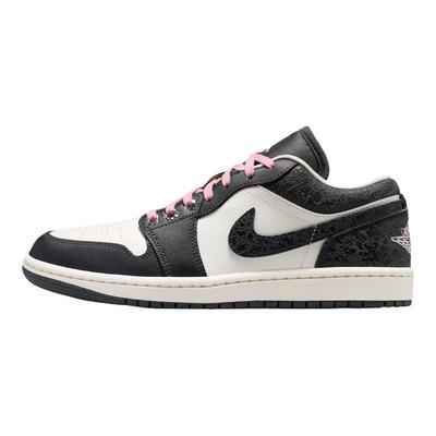 Air Jordan 1 Low Винтажные Баскетбольные Кроссовки Унисекс Угольно-Черные II0595-001