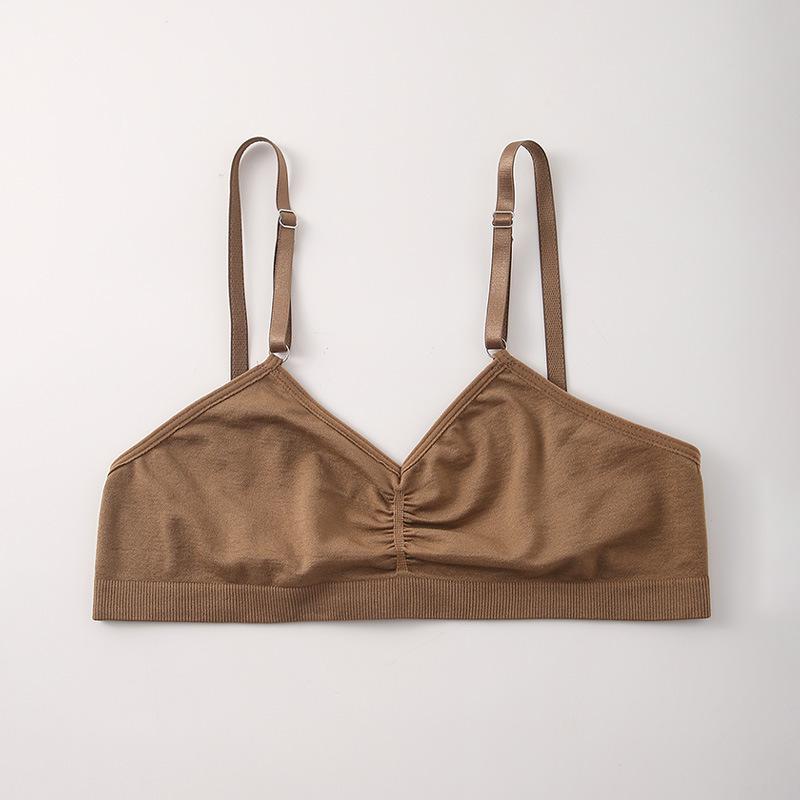 \Triangle Bras Beautiful Girl Wear Backless Push Up Bra for Women Seamless Sports Comfortable Bras