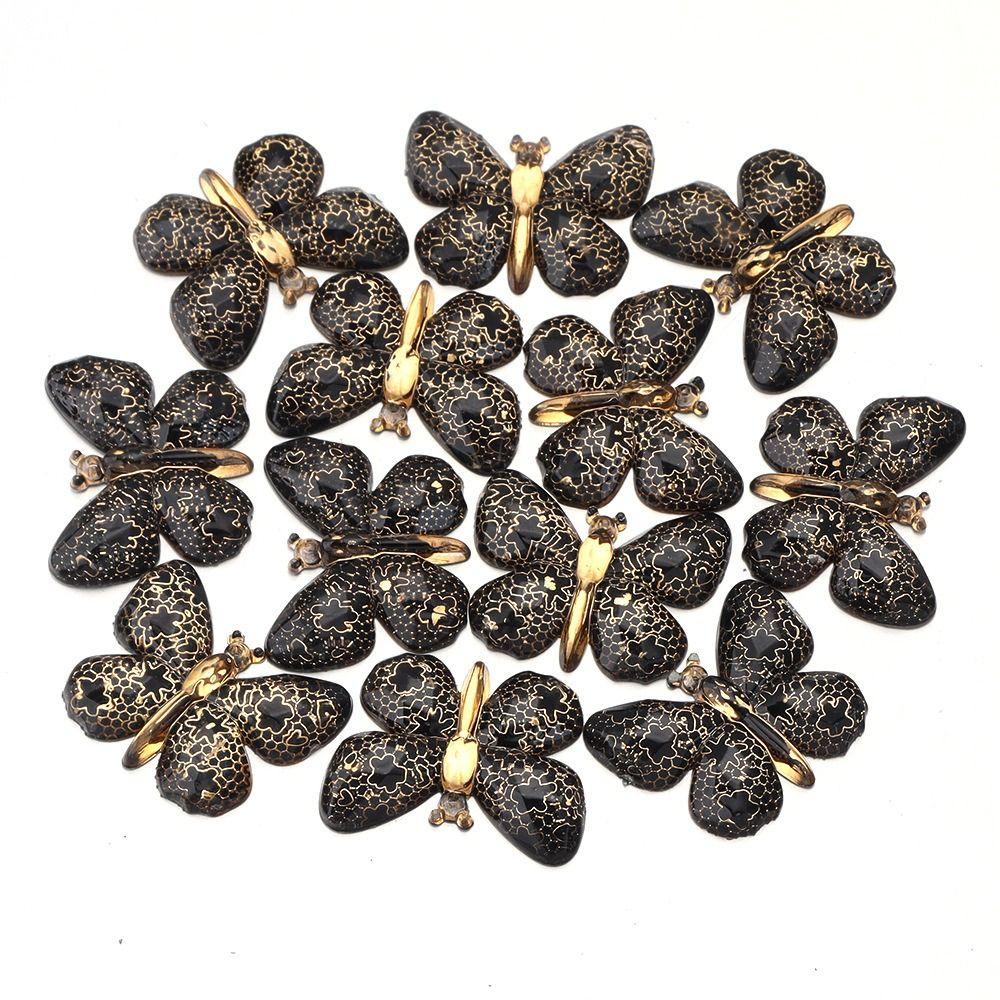 Two-tone Gradient Butterfly Beads For DIY Necklace Bracelet Jewelry Making Accessories