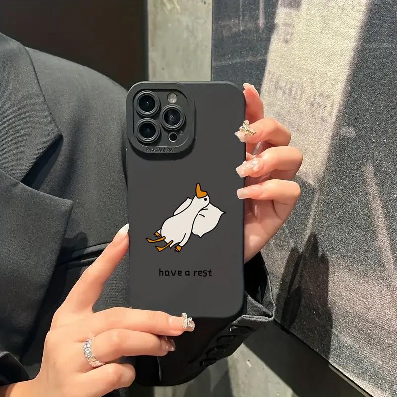 Милый чехол для телефона с мультяшной уткой для Samsung Galaxy S23 Ultra S22 Plus S21 S20 FE Note20 A14 A34 A54 A13 A33 A53 A32 A52s Мягкий чехол