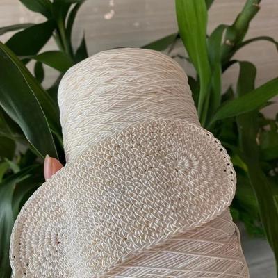 500г 1мм Небеленый Льняная Пряжа Влагопоглощение Воздухопроницаемость Текстура Прочная для Вязания Шапок Шалей Корзин для Хранения Сумок