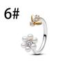 New 925 Silver Pearl Set Charms Ring Fish Flower Earrings Bead Pendant Fit Bracelet Necklace Jewelry Gift