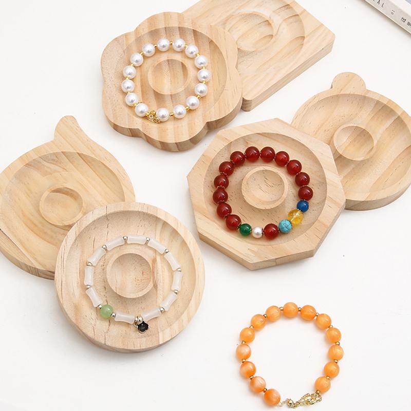 Wooden Bead Board Creative Storage Tray Organize Multiple Styles Bracelets DIY Ornament Display Grooves Sundries Accessories