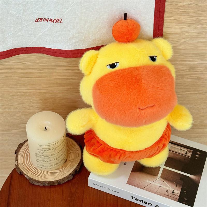 Stuffed Soft Capybara Animal Collectible Gift With Funny Cartoon Pendant Doll