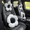Small Fresh Flower Car Headrest Neck Pillow for Comfortable Support