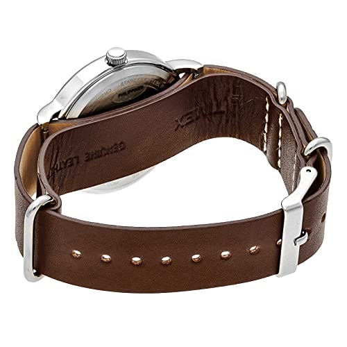 TIMEX Мужские кварцевые часы Weekender T2P495 Латунь Кожа теленка