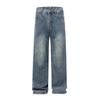 Retro Blue Jeans Men's Versatile Straight Loose Street Cool Casual Trousers