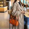 Women's Boston Bag Fashion Shoulder Bag Large Capacity Leather Handbag