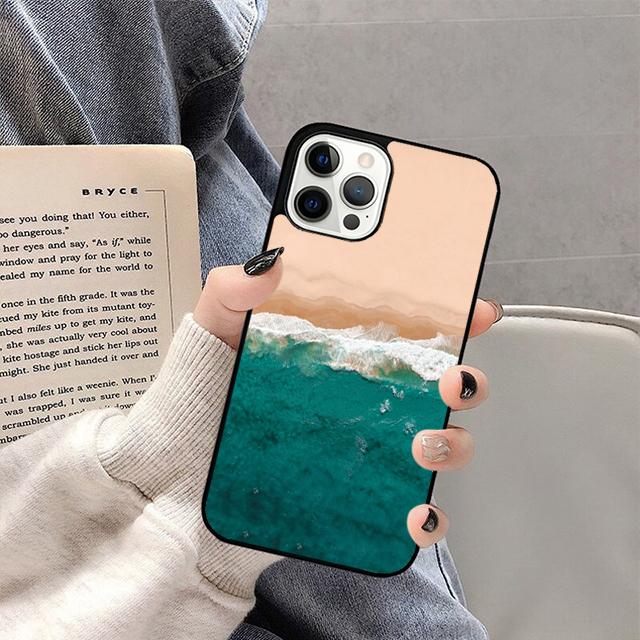 Синее Море Океанские Волны Чехлы для Мобильных Телефонов Обложка Для iPhone 17 Air 16 15 14 12 13 11 Pro MAX apple Plus Coque