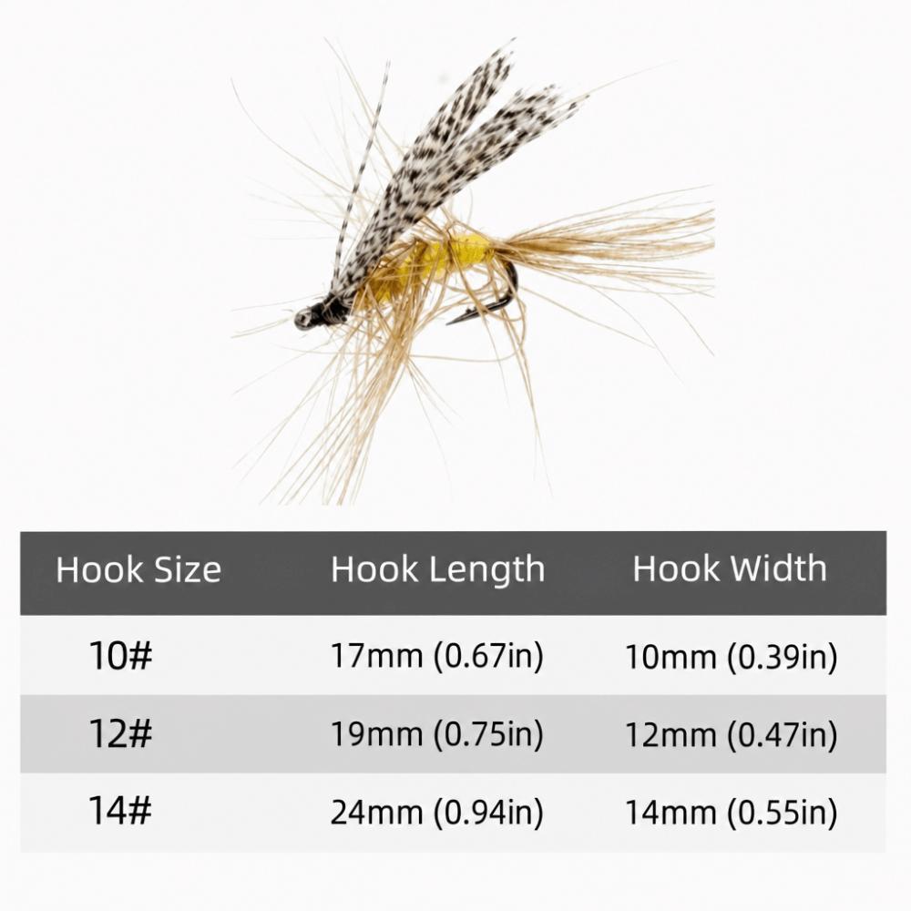 100PCS Handmade Fly Fishing Kit Lightweight Fly Fishing Lures Fly Fishing Flies Kit Trout Fishing