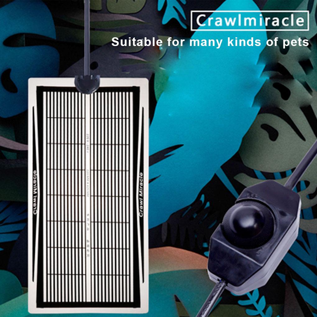 Коврик для рептилий с регулируемой температурой, террариум для ползающих, безопасная греющая подстилка, коврик-обогреватель 5 Вт