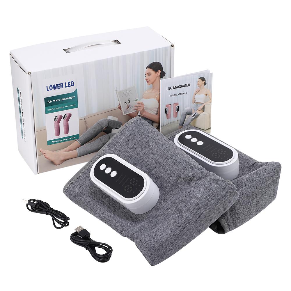 Electric Air Pressure Leg Massager Wireless 360° Hot Compress Thigh Calf 3 Speed Smart Massager Relax Muscle Relieve Fatigue