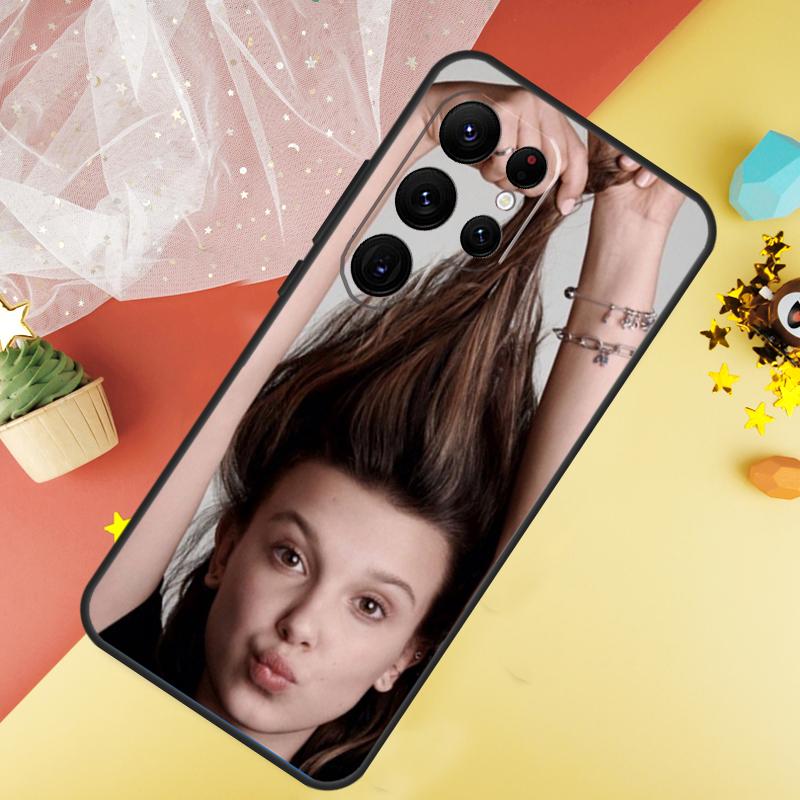 Чехол Millie Bobby Brown Для Samsung Galaxy S23 Ultra S24 S22 S20 S21 FE Note 10 20 Ultra S8 S9 S10 Plus