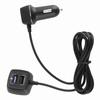 Fast Car Charger 4 USB Port for QC 3.0 Fast Charging Rear Seats Expanded WExtension Cord 60W 12V
