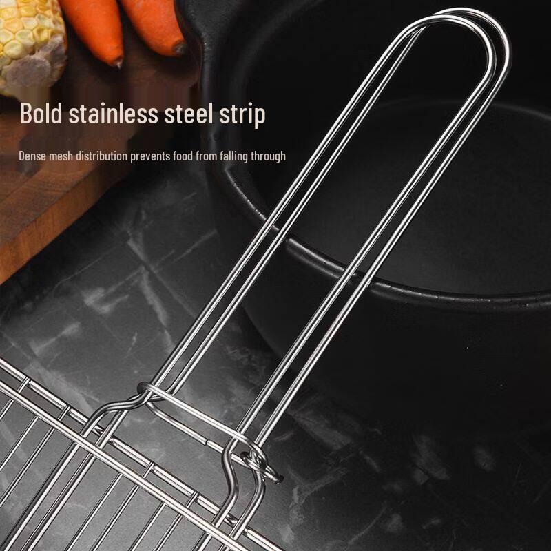 Stainless Steel Square BBQ Grilling Basket Clip