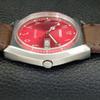 AUTOMATIC VINTAGE SEIKO 5 JAPAN 6309A MENS ARABIC RED COLOR DIAL WATCH a701347-5 R206a-a701347