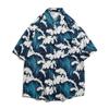FLYUTH Aloha Short Summer Kariyushi Plus Japanese Floral Perfect for and Beach Trips Japanese Men's Shirt, Sleeve, Wear, Sizes, Pattern, Print,