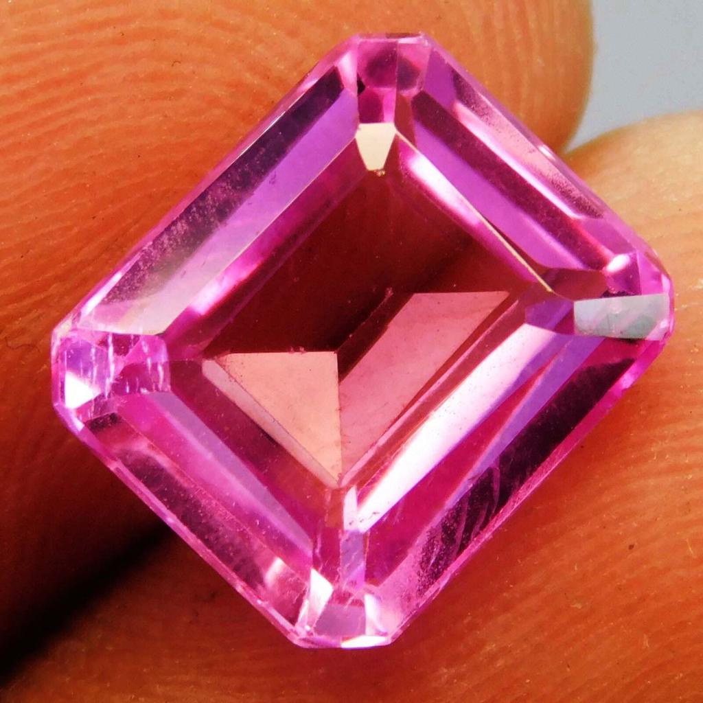AAA+ NATURAL SAPPHIRE Pink Emerald Cut 4.20 Ct   Rare Loose Gemstone