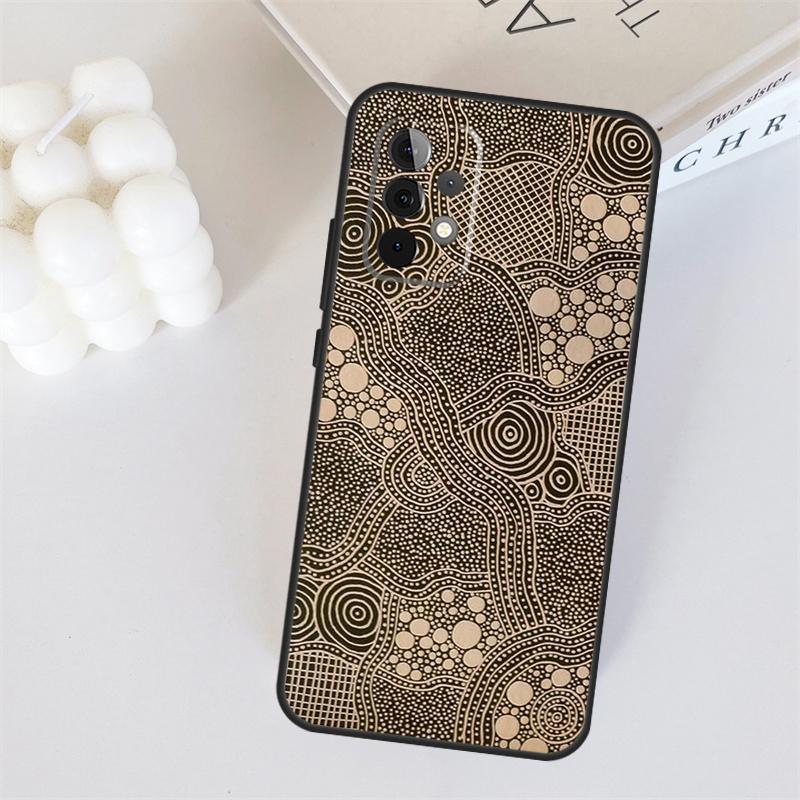Aboriginal Art Print For Samsung Galaxy A22 A32 A52 A54 A14 A16 A26 A36 A56 A55 A35 A05 A06 A15 A53 A33 A13 Case