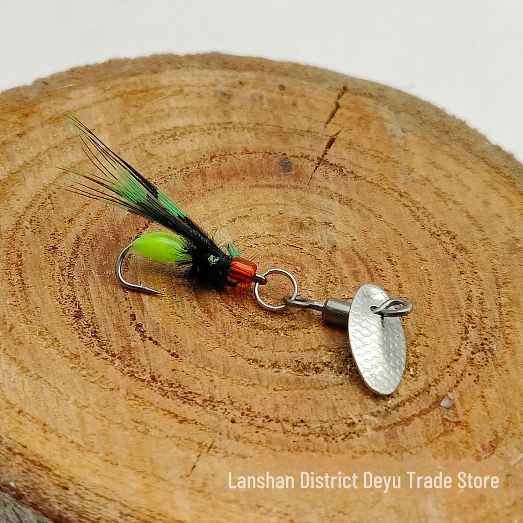 Colorful Wing Fly Hook with Melon Seeds Sequins Luminous Lure