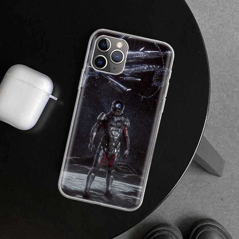 Чехол для телефона N7 Mass Effect для iPhone 11 12 13 Mini 14 15 Plus 16 Pro Max 17 Air 7 8 + SE Арт Индивидуальный Fundas 11 12 13 Mi