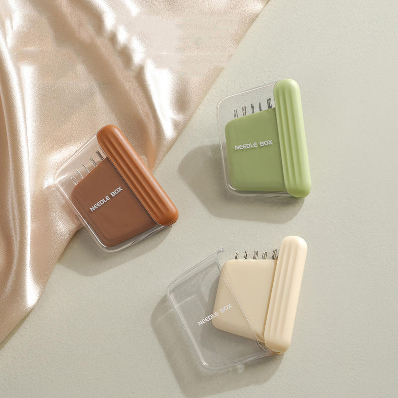 Красочная маленькая магнитная коробка для швейных игл с портативным магнитным футляром для хранения вышивальных игл, аксессуар для шитья для дома, рукоделия, DIY