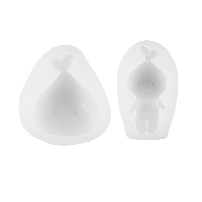 Шаблоны для поделок своими руками, мультяшная фигурка, литье под давлением, многофункциональный мягкий силиконовый трафарет для украшения торта, десерта