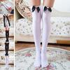 Girl Stretchy Meias Over The Knee High Socks Stockings Tights With Bows Thigh