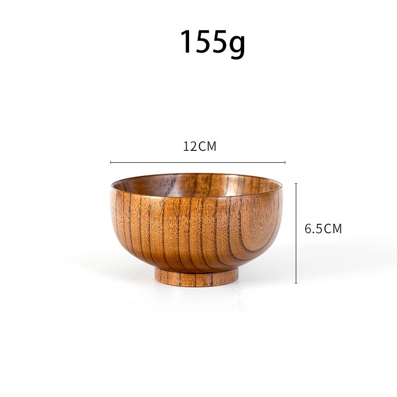 Натуральная деревянная миска японская деревянная миска для риса суповая миска салатница контейнер для еды большая маленькая миска для детей столовые приборы деревянная утварь