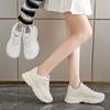 Fashion 2024 Spring and Autumn New Style Fashionable Comfortable and Breathable Versatile Thick-soled Casual Mesh Hollow Mesh Shoes