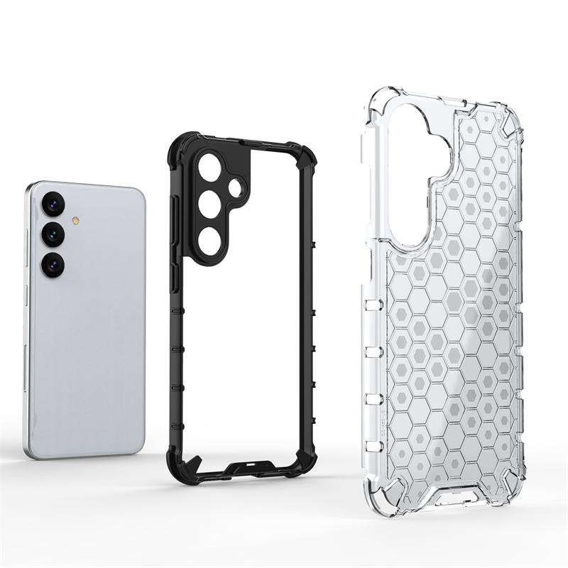 Сотовая ударопрочная для Samsung Galaxy S24 Чехол Бронированный Capa Samsung S24 Plus Ultra Чехол Полупрозрачный TPU PC Защитник S24 Чехол