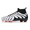 HOHO FAIR Soccer Shoes Large Size 35-45 Men's/Children's High-top Long-nailed Outdoor Anti-slip Football Boots