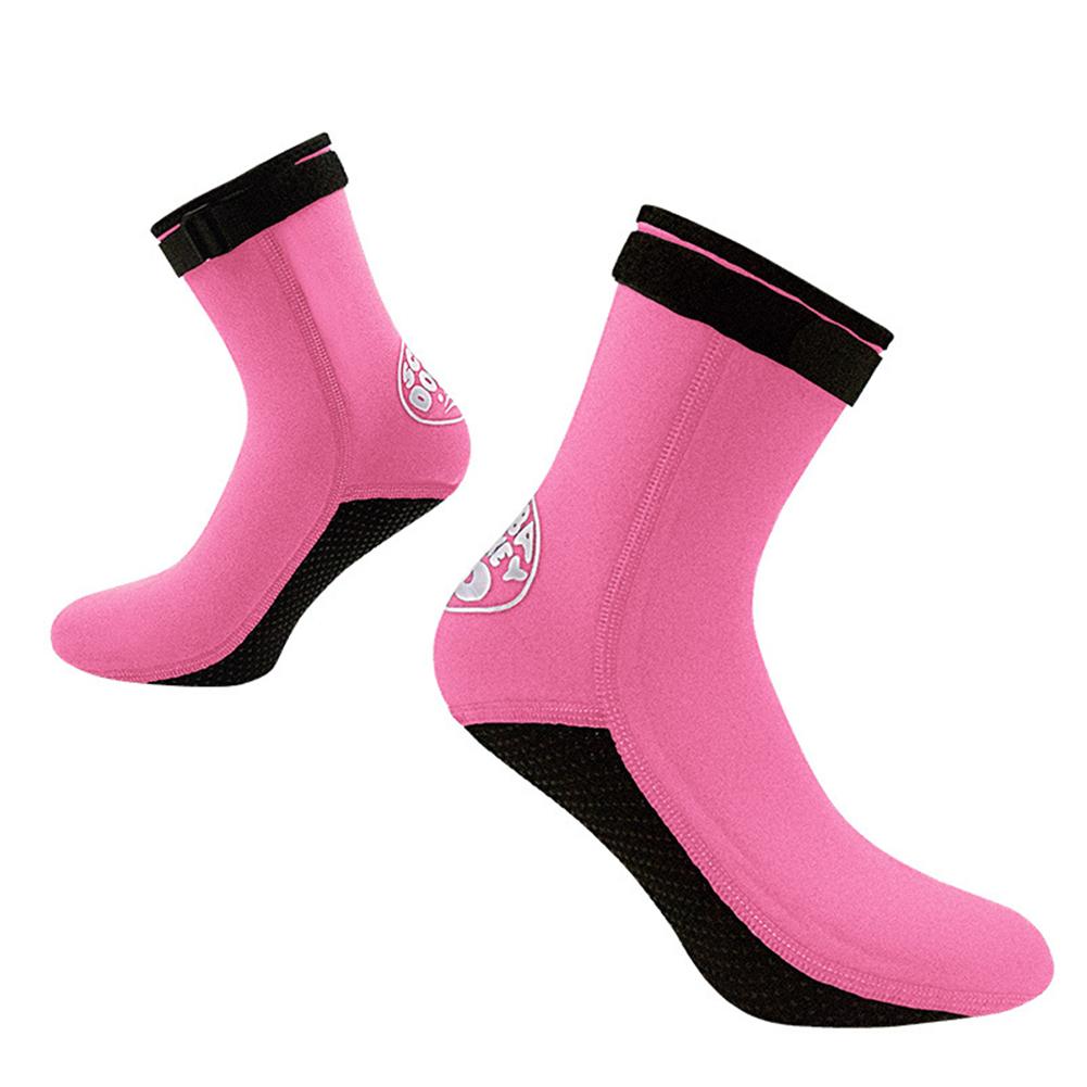 3mm 1 Pair Diving Socks Comfortable Adjustable Anti-slip Cold-proof Swimming Socks For Snorkeling Walking