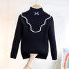 Girls' Knitted Base Sweater Winter Top Sweater Warm Children's Winter Clothes