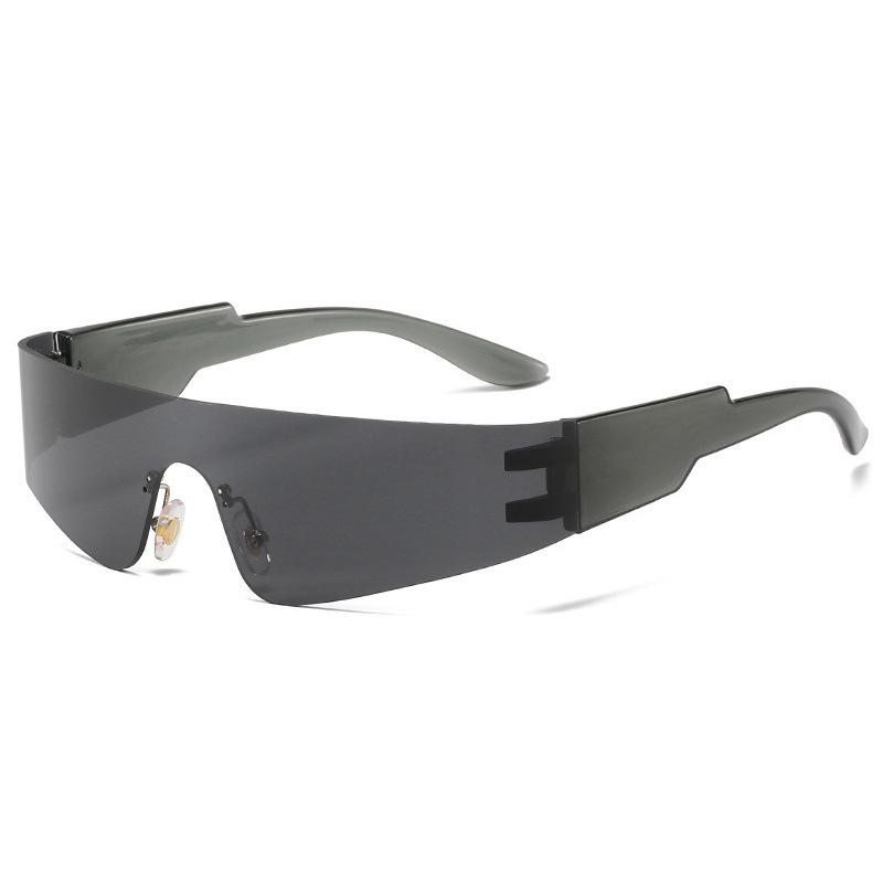 Future Technology Sense Punk Интегрированные солнцезащитные очки без оправы Модные мужские и женские велосипедные солнцезащитные очки