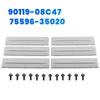 6Pcs Roof Drip Rack Removal Cover Trim Clips With Screws 75596-35020 For Toyota FJ Cruiser 07-14 RAV4 Lexus 90119-08C47-A87Q