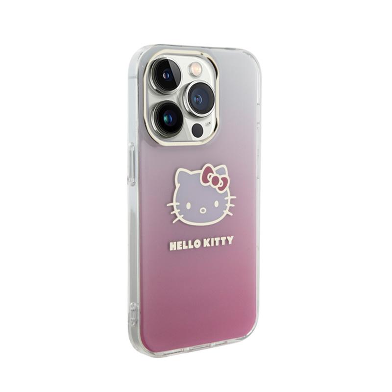 Hello Kitty Iml Gradient Electrop Kitty Head - Etui Iphone 15 Pro (Różowy)