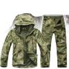Охотничья одежда, камуфляжная армейская камуфляжная одежда с капюшоном, военная форма, куртка, водонепроницаемая ветровка, пальто