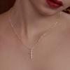 SS028 Текстурированное крестообразное ожерелье