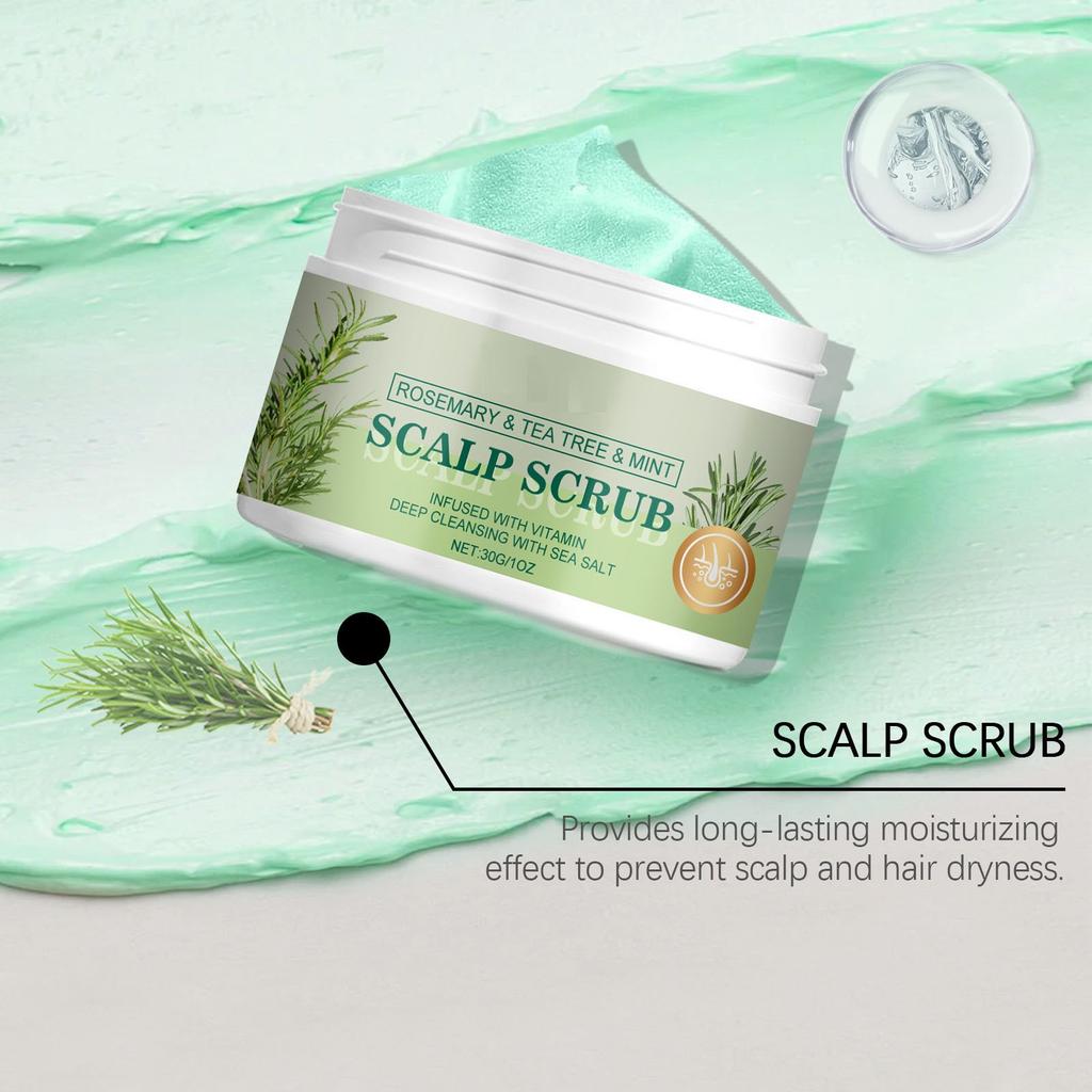 Скраб для кожи головы. Мягкий уход за кожей головы, который очищает, питает и смягчает волосы.