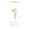 925 Silver Full Ear Dainty Piercing Ear Lobe Stud Earring for Women Helix Flat Earring Ear Bone Studs Fine Jewelry