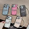 Rhinestone Bow Tie Letter Phone Case for Apple 17promax Light Luxury Snakeskin Pattern Protective Case for IPhone 15 Female