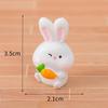 8 шт. светящийся мини-кролик орнамент мультяшный кролик фигурка микро пейзаж автомобиль интерьер настольное украшение